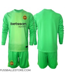 Günstige Inter Milan Torwart 3rd trikot Kinder 2025-26 Langarm (+ Kurze Hosen)